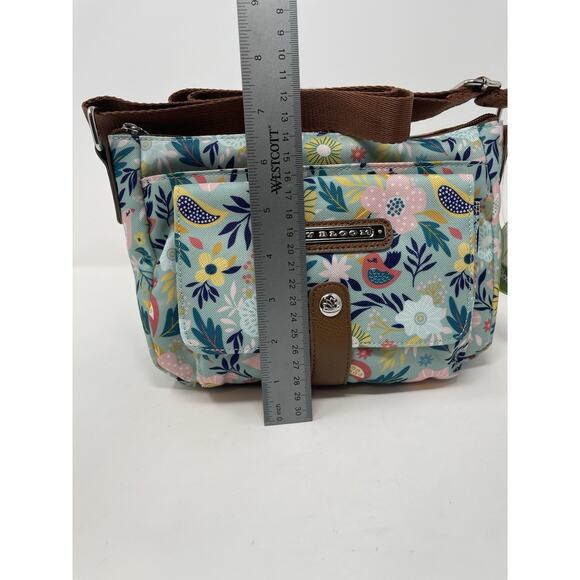 New With Tag Lily Bloom Crossbody Fairy Wren -Blue-Birds-Recycled Bottles - Picture 10 of 10